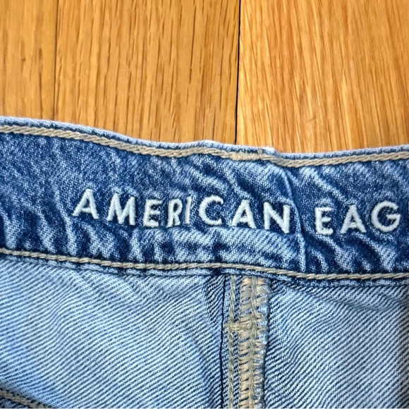 American Eagle Super High Rise Baggy Wide Leg Jeans-Size 4-XLong - Picture 4 of 7